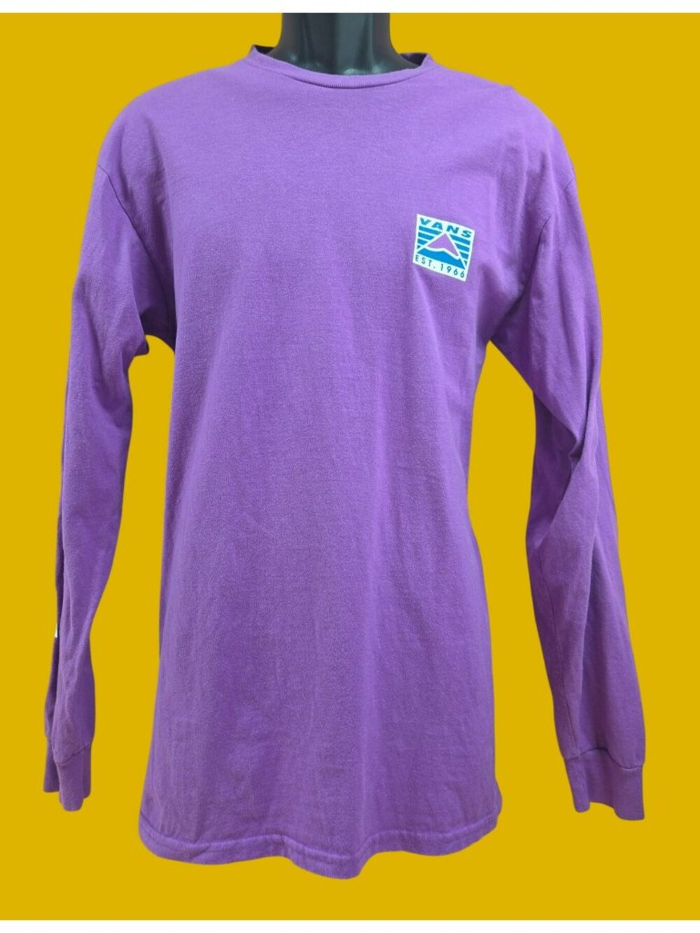 Vans Long Sleeve Graphic T-Shirt Medium Purple Classic Fit